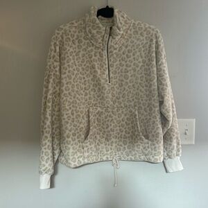 Old Navy Leopard Half Zip